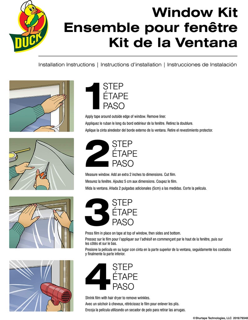 Duck Brand Indoor 10-Window Shrink Film Insulator Kit, 62-Inch x 420-Inch, 286216 - Image 4